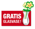 Gratis Vase beim Blumenversand!